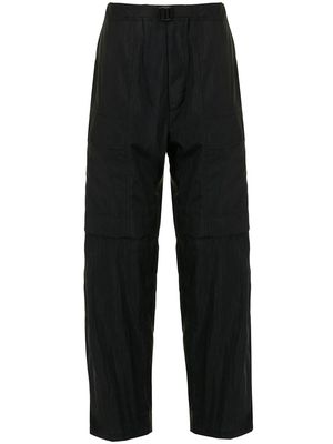 Juun.J belted-waist cargo trousers - Black