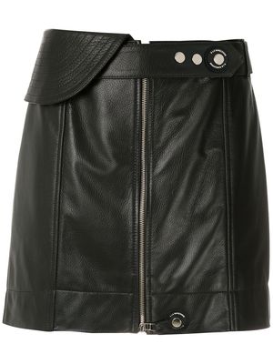 À La Garçonne leather mini skirt - Black