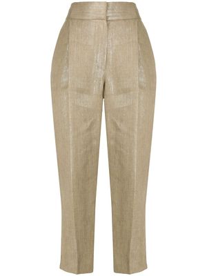 Brunello Cucinelli high-waist trousers - Neutrals