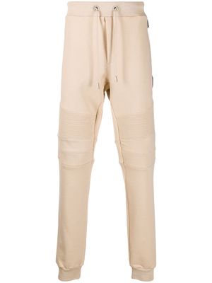 Philipp Plein track pants with quilted detailing - Neutrals