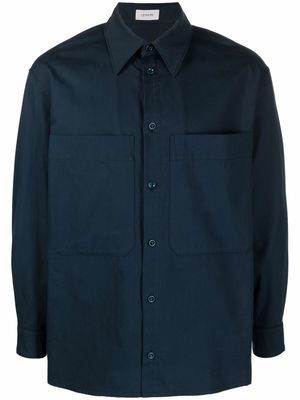Lemaire button-down fitted shirt - Blue