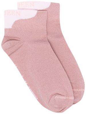 Alexander McQueen two-tone socks - Pink