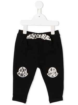 Moncler Enfant embroidered-logo track pants - Black