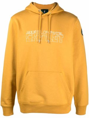 Société Anonyme logo drawstring hoodie - Yellow