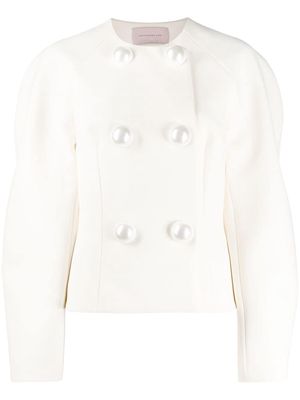 Christopher Kane pearl dome jacket - Neutrals