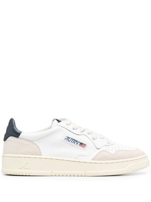 Autry Medalist suede-panel sneakers - White