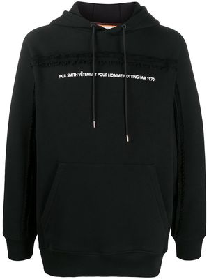 PAUL SMITH graphic print drawstring hoodie - Black