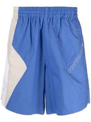 Reebok colour-block track shorts - Blue