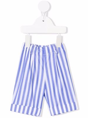 Siola striped straight-leg short - Blue