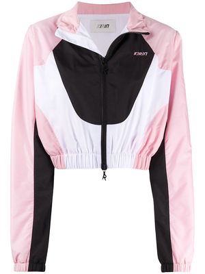 Kirin colour-block track jacket - Pink