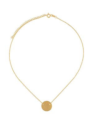 Hsu Jewellery Making Marks Disc necklace - Gold