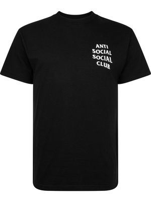 Anti Social Social Club Mind Games-print T-shirt - Black