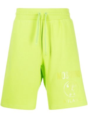 Moschino logo-print track shorts - Green