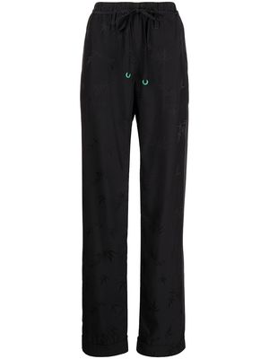 Alexander Wang silk-jacquard pyjama pants - Black