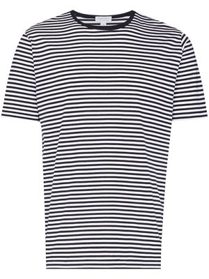 Sunspel striped cotton T-shirt - White