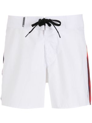 Osklen Rainbow Stripes swim shorts - White