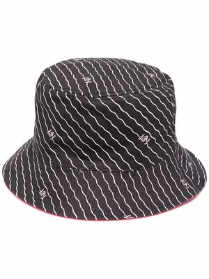 Lauren Ralph Lauren striped reversible bucket hat - Red