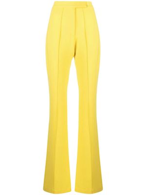 Alex Perry flared high-waist trousers - Yellow