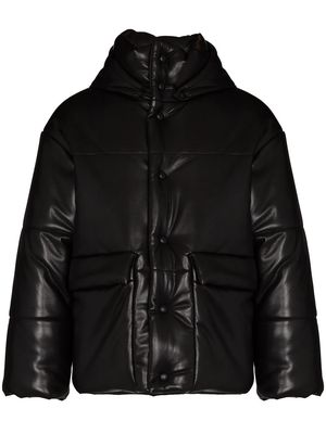 Nanushka hooded padded jacket - Black