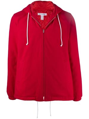 Comme Des Garçons Shirt hooded bomber jacket - Red