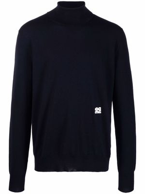 OAMC logo-embroidered knitted jumper - Blue