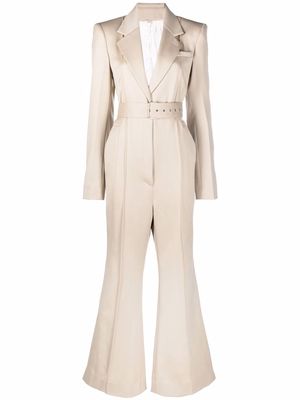 Peter Do belted tailored jumpsuit - Neutrals