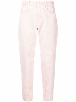 Stella McCartney faded cropped jeans - Pink