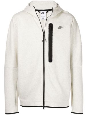 Nike NSW fleece full-zip hoodie - White