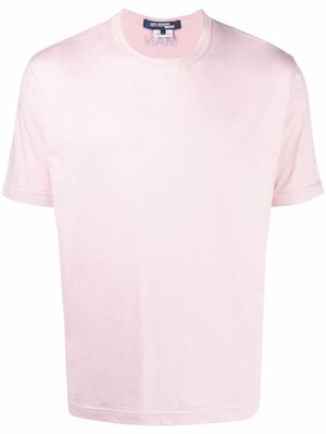 Junya Watanabe MAN logo-print short-sleeved T-shirt - Pink