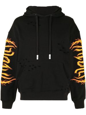 Haculla Hac On Fire hoodie - Black
