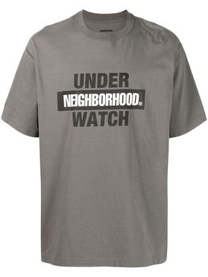 Neighborhood logo-print T-shirt - Grey
