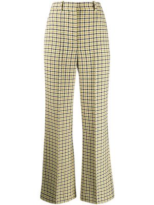 Victoria Beckham high-waisted flared trousers - Yellow