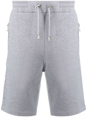 Balmain logo embossed bermuda shorts - Grey