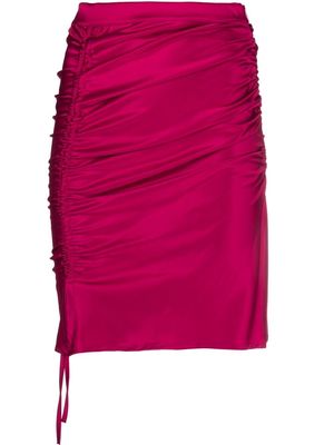 Gcds drawstring-fastening gathered skirt - Pink