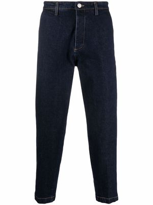 Haikure low-rise tapped jeans - Blue