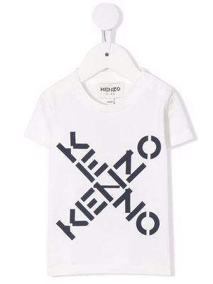 Kenzo Kids logo-print organic-cotton T-Shirt - White
