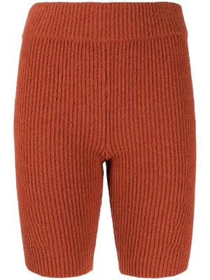 Rag & Bone high-rise knit shorts - Orange