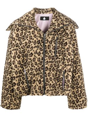 DUOltd cheetah-print jacket - Black