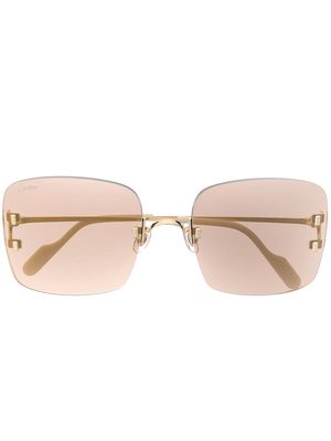 Cartier Eyewear C Décor sunglasses - Gold