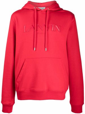 LANVIN logo-embroidered hoodie