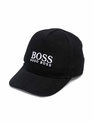 BOSS Kidswear embroidered-logo baseball cap - Black