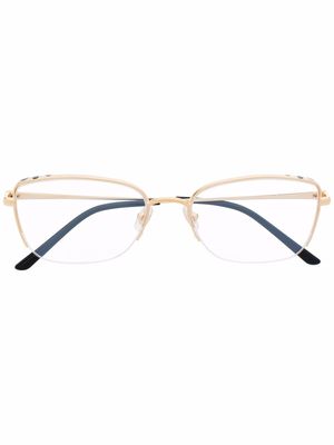 Cartier Eyewear panther-pattern glasses - Gold