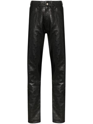 Marine Serre Moon print trousers - Black