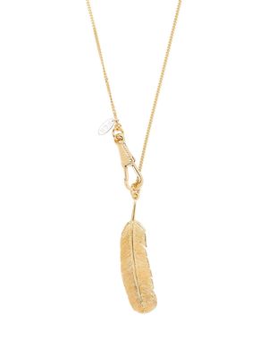 Wouters & Hendrix feather pendant necklace - Gold