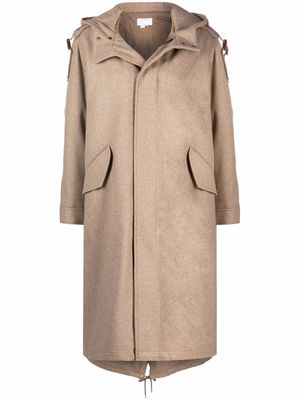A.P.C. oversized wool raincoat - Neutrals