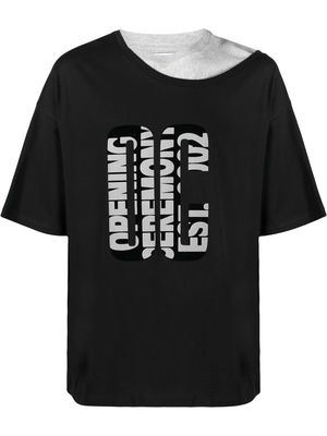 Opening Ceremony double-collar T-shirt - Black