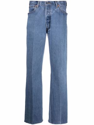 RE/DONE high-waisted wide-leg jeans - Blue