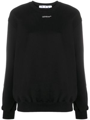 Off-White logo-print sweatshirt - Black