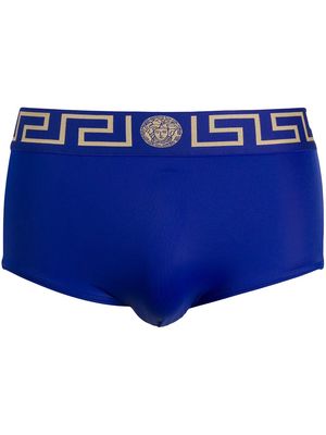 Versace Greca-print swimming trunks - Blue