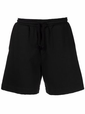 Nanushka logo detail jersey shorts - Black